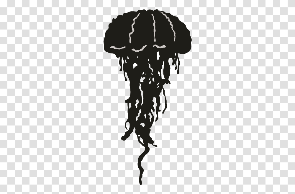 Jellyfish Silhouette Animal Clip Art Jellyfish Jellyfish Silhouette, Graphics, Fire, Military Uniform Transparent Png