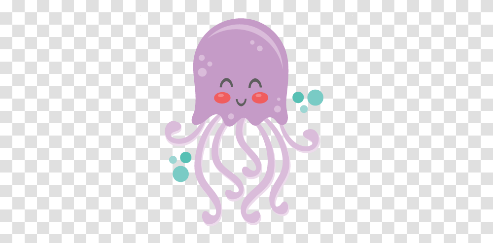 Jellyfish Svg Happy Cute Jellyfish Clipart, Invertebrate, Sea Life, Animal Transparent Png