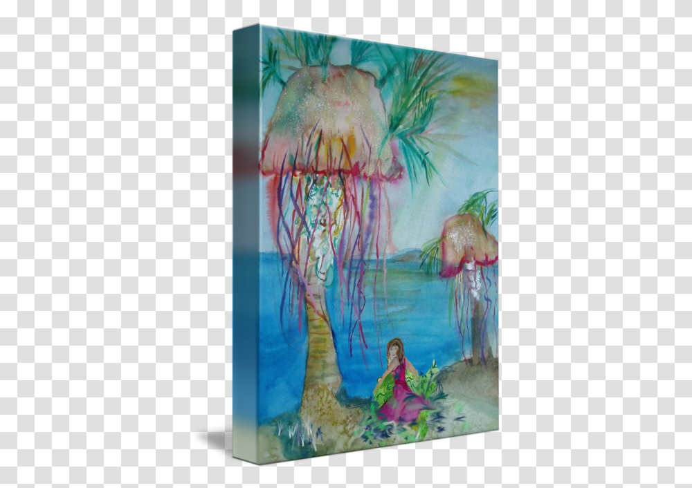 Jellyfish Trees Visual Arts, Painting, Person, Human, Animal Transparent Png