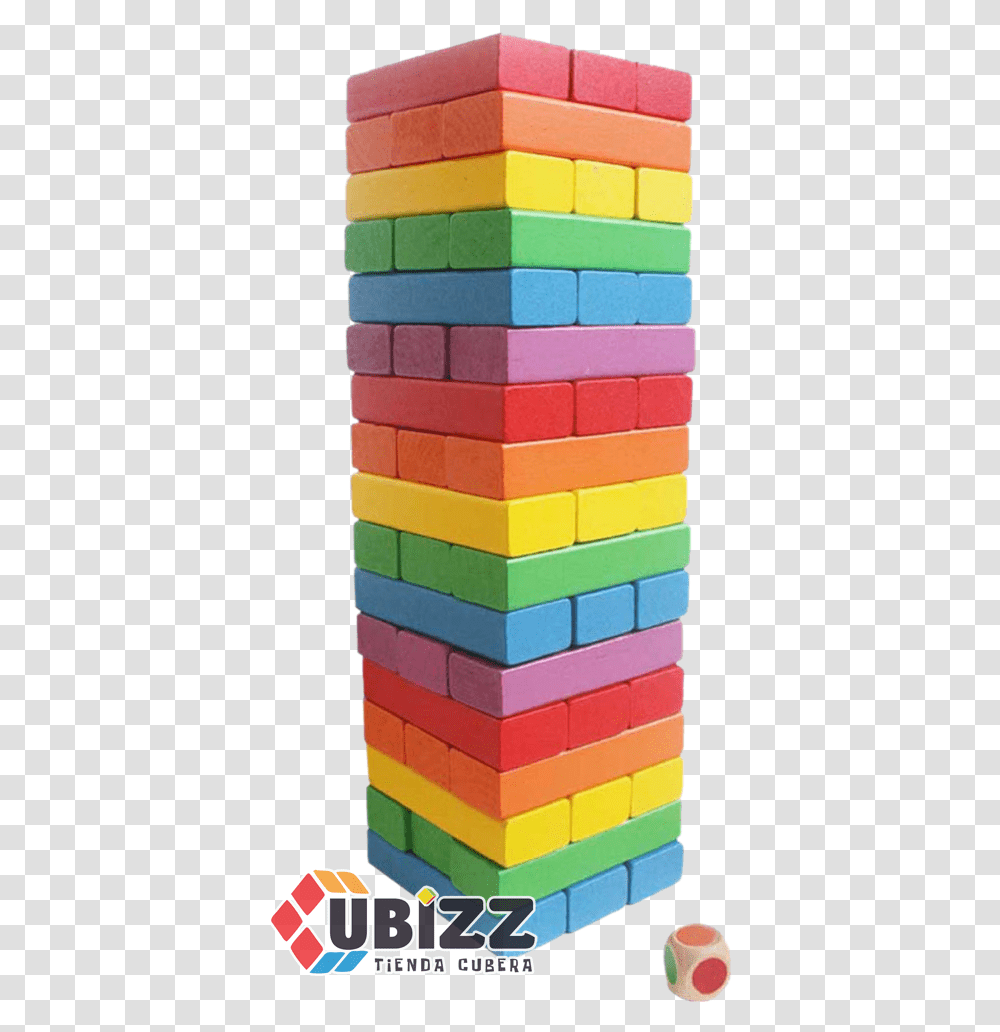 Jenga Colored Blocks, Toy, Foam Transparent Png