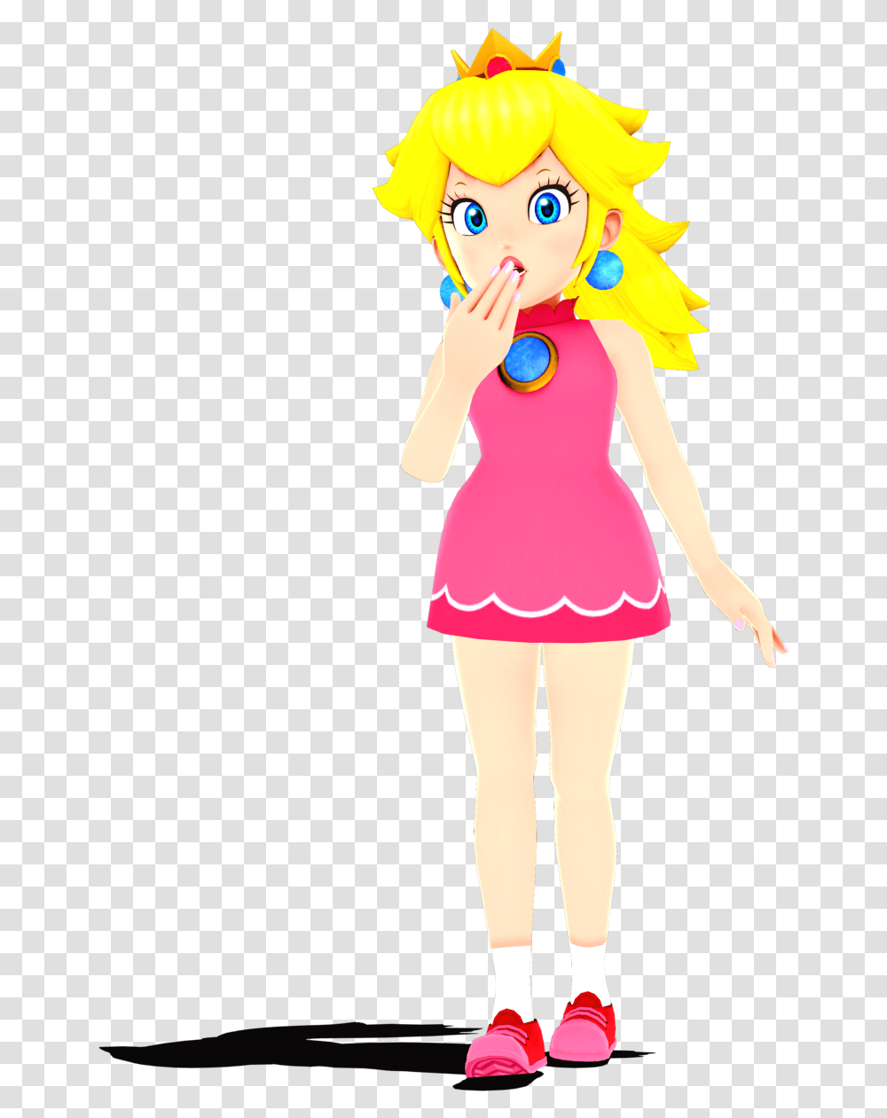 Jenna Drawing Baby Peach Princess Peach Mario Tennis Model, Person, Female, Girl, Toy Transparent Png