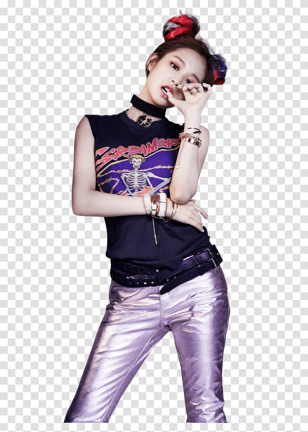 Jennie Kim Wallpapers, Sleeve, Person, Finger Transparent Png