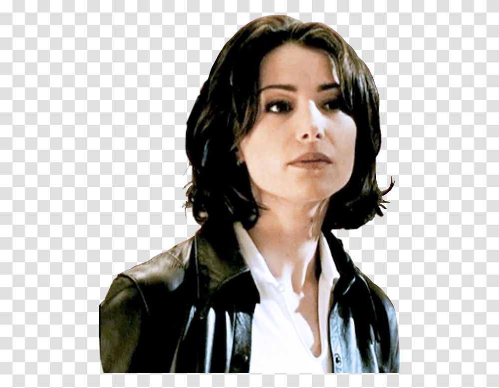 Jenny Calender From Buffy The Vampire Slayer Leather Jacket, Person, Face, Coat Transparent Png