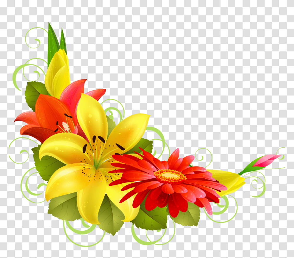 Jenny Recursos Esquineros De Flores Para Fotos, Floral Design, Pattern Transparent Png