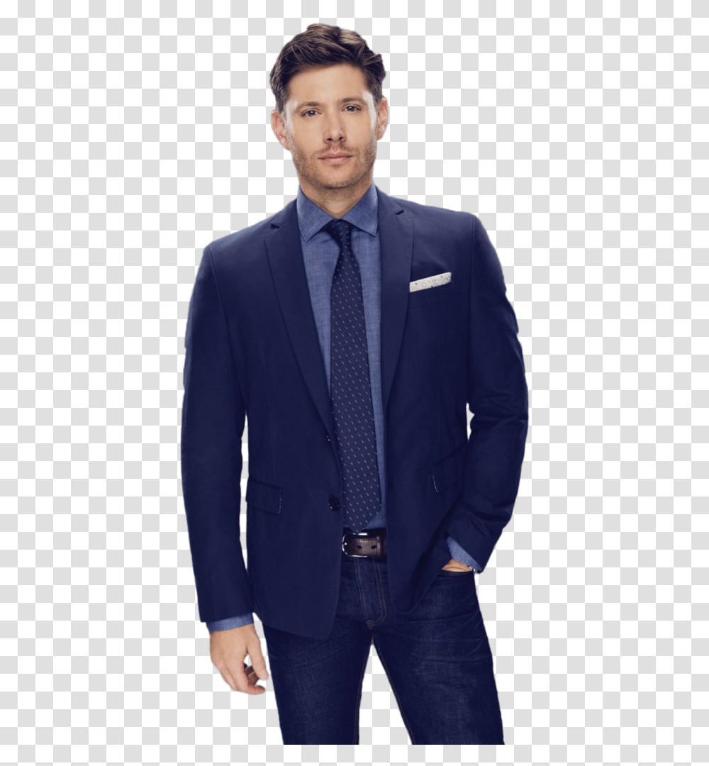 Jensen Ackles Dean Winchester In Suit, Tie, Accessories, Accessory, Overcoat Transparent Png