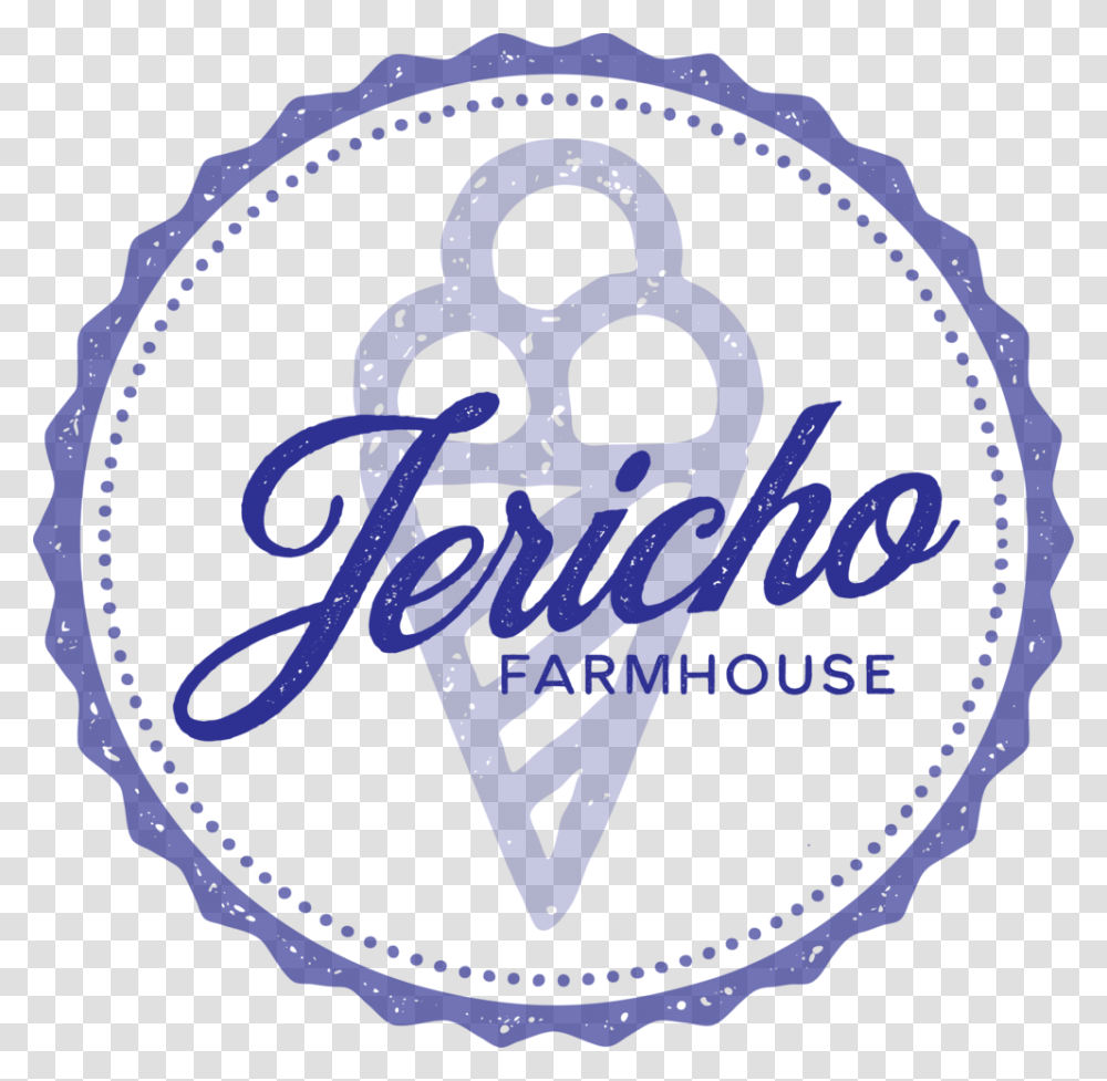 Jericho Farmhouse Logo Blue Democratic Republic Of Congo Passport Stamp, Trademark, Label Transparent Png