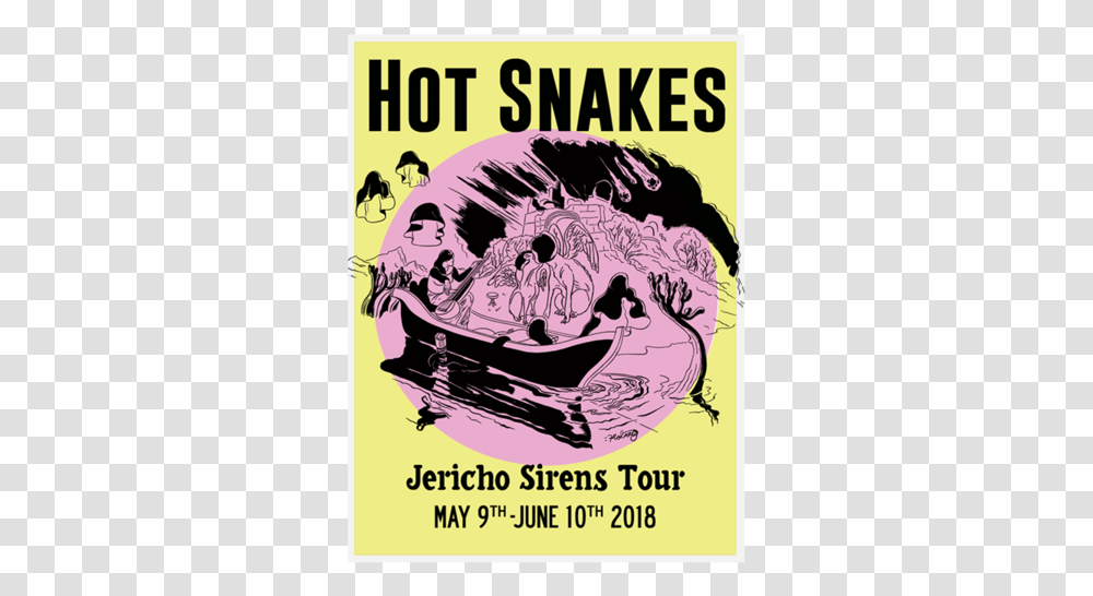 Jericho Sirens Tour Poster Hot Snakes Jericho Sirens Tour, Advertisement, Flyer, Paper, Brochure Transparent Png