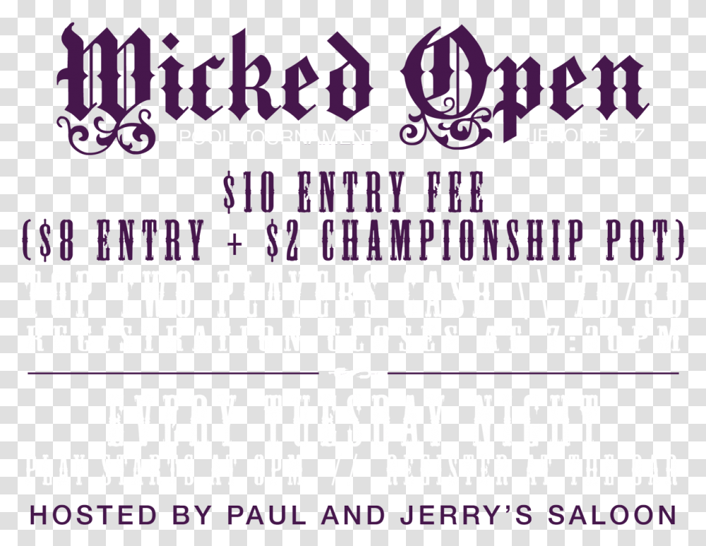 Jerome Wicked Open 8 Ball And 9 Ball Tournaments Pool, Poster, Advertisement, Flyer, Paper Transparent Png