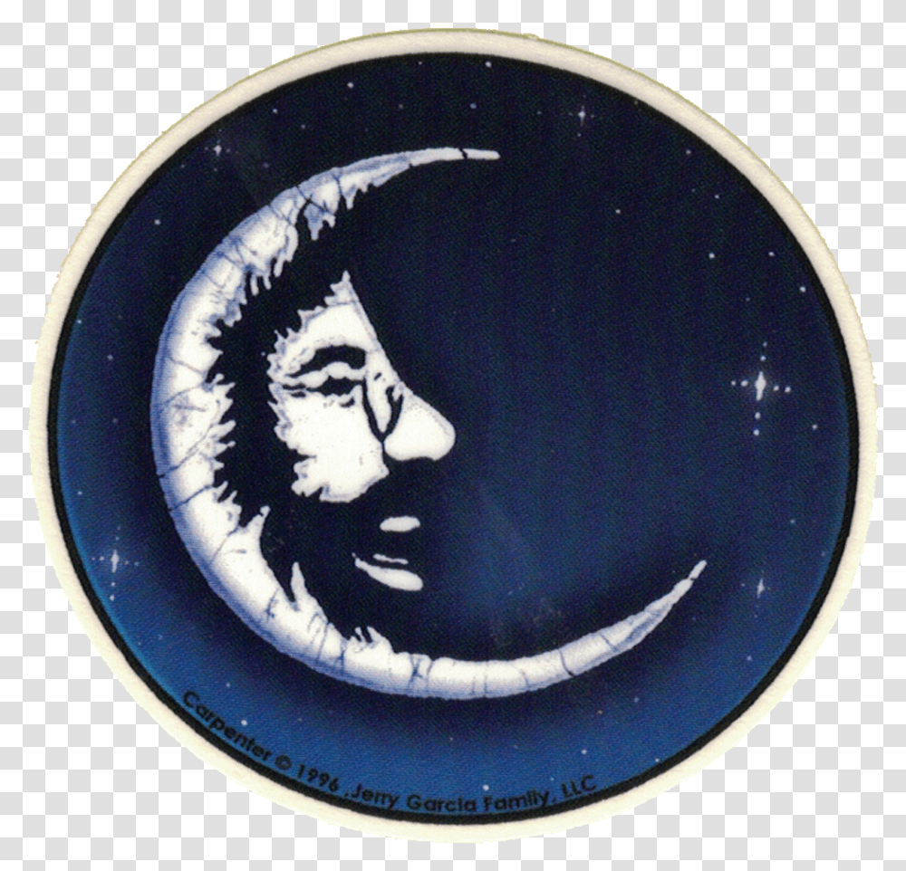 Jerry Garcia Moon Face, Logo, Trademark, Pottery Transparent Png