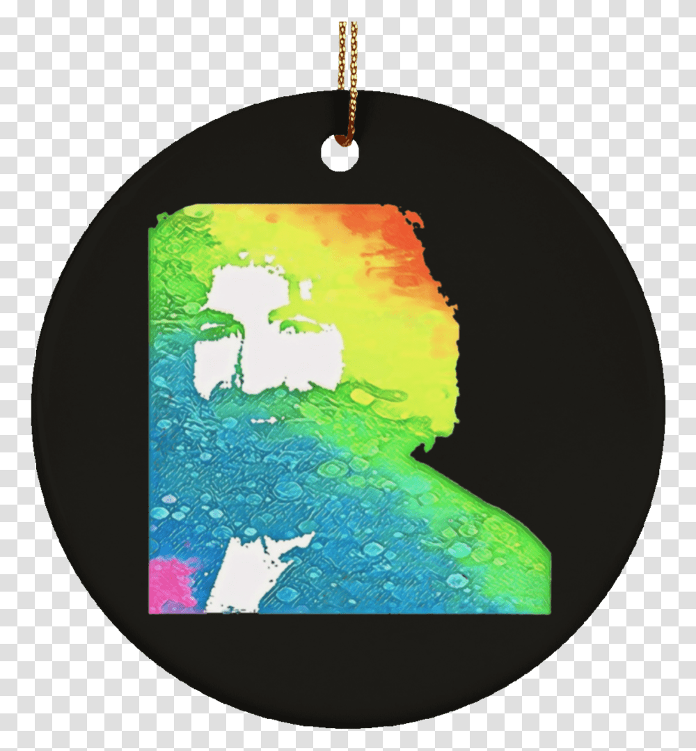 Jerry Rainbow Square Ceramic Circle Tree Ornament Graphic Design, Astronomy, Outer Space, Universe, Planet Transparent Png