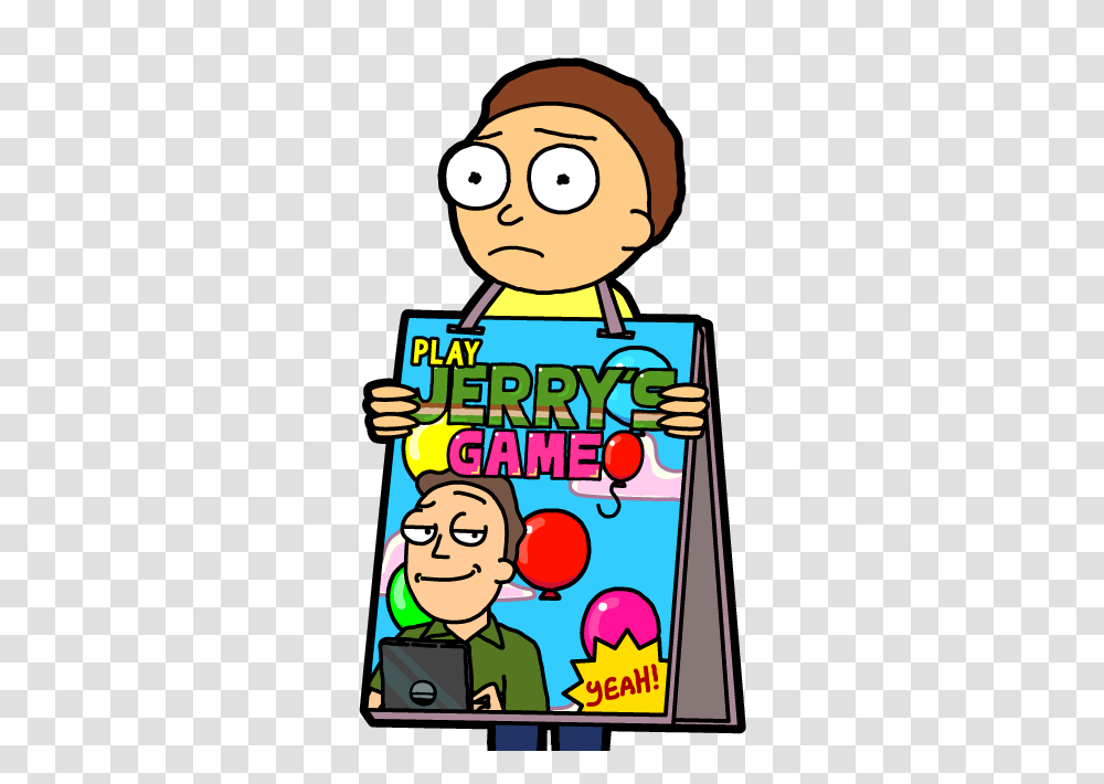 Jerrys Game Morty, Poster, Advertisement, Flyer, Paper Transparent Png