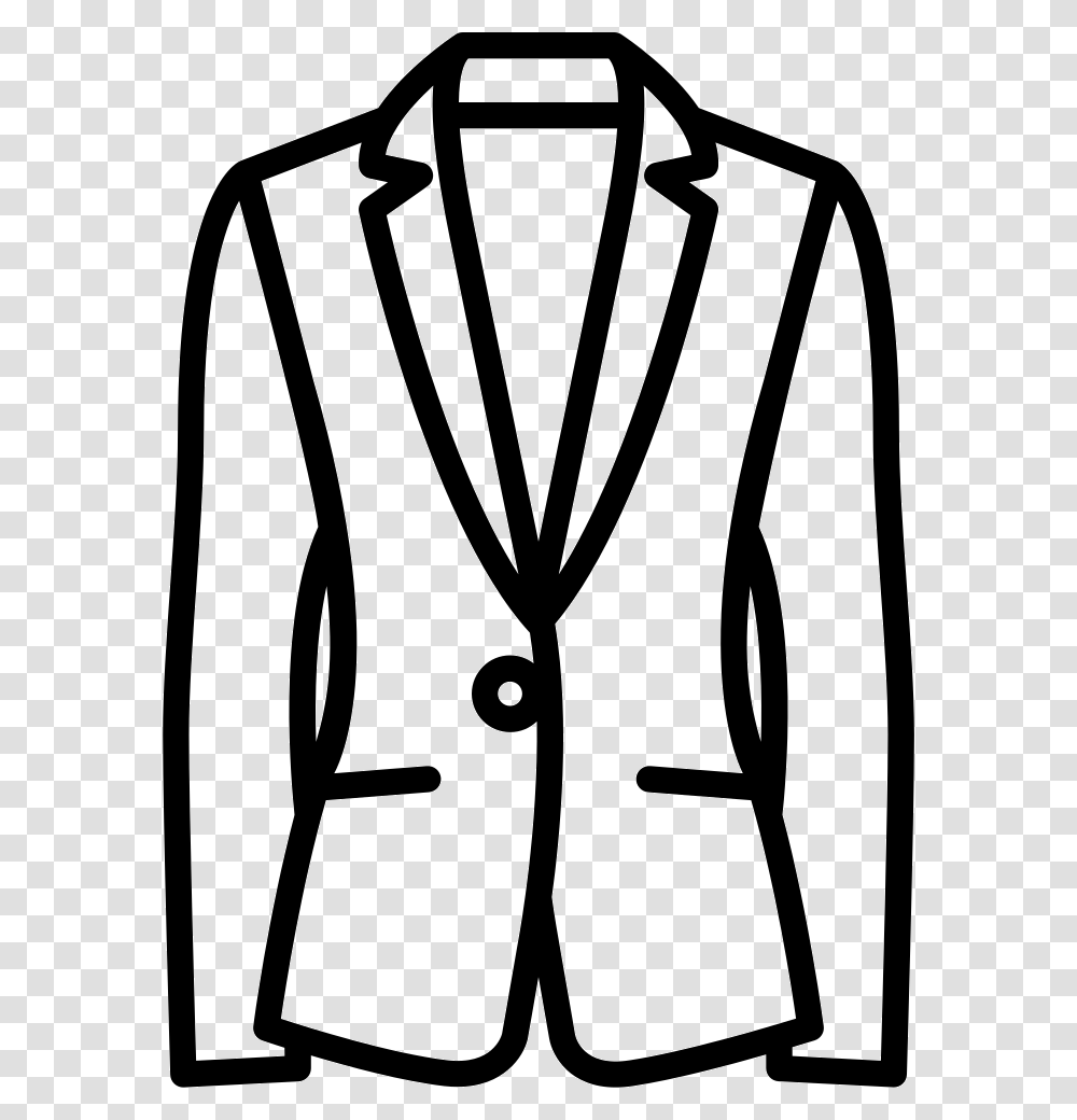 Jersey Blazer Suit Jacket Clipart Black And White, Overcoat, Tuxedo, Shirt Transparent Png