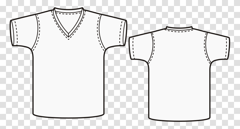 Jersey Drawing T Shirt Huge Freebie Download For Powerpoint V Neck T Shirt Sewing Pattern, Apparel, T-Shirt, Sleeve Transparent Png