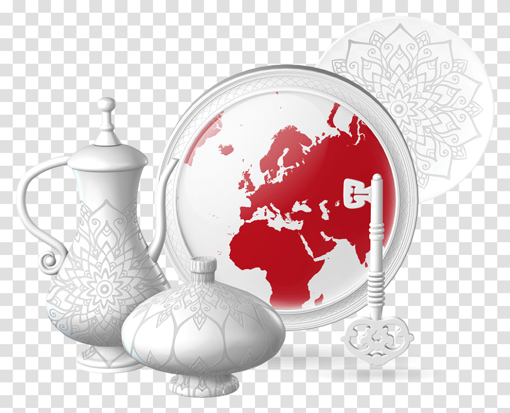 Jersey Finance World Map Header, Porcelain, Pottery, Jug Transparent Png
