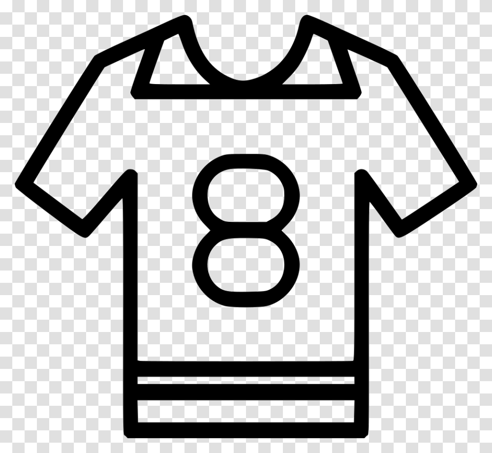 Jersey Icon, Number, Stencil Transparent Png