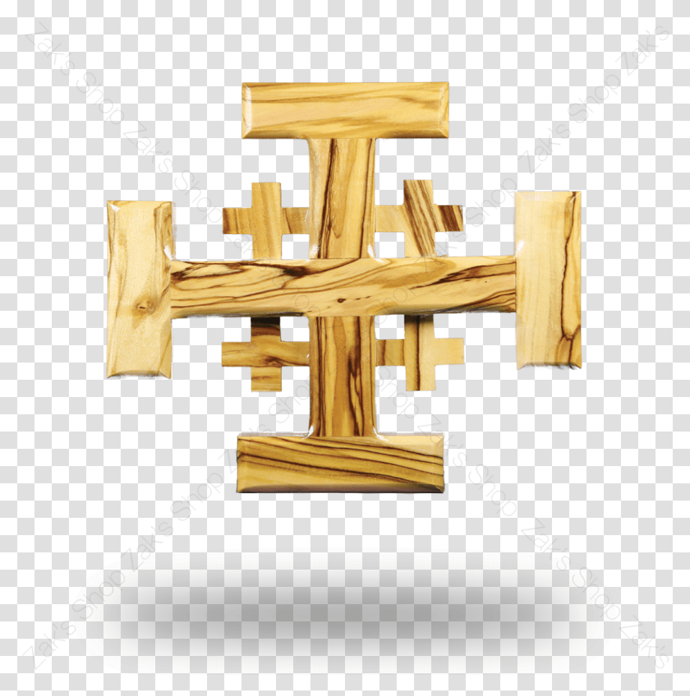 Jerusalem Cross Cross, Wood, Plywood Transparent Png