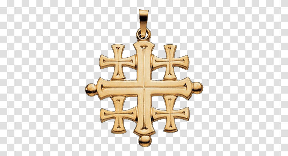 Jerusalem Cross Pendant Jerusalem Cross Gold, Ivory, Bronze, Jewelry Transparent Png