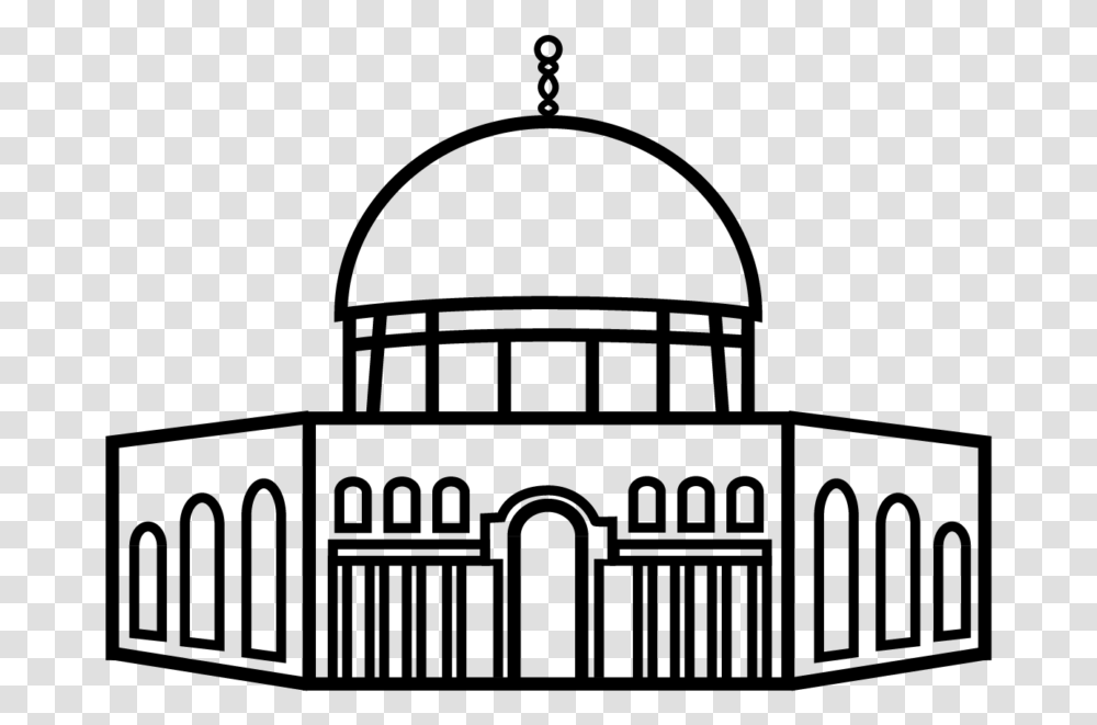 Jerusalem Dome Of The Rock Dome Of The Rock Clipart, Gray, World Of Warcraft Transparent Png