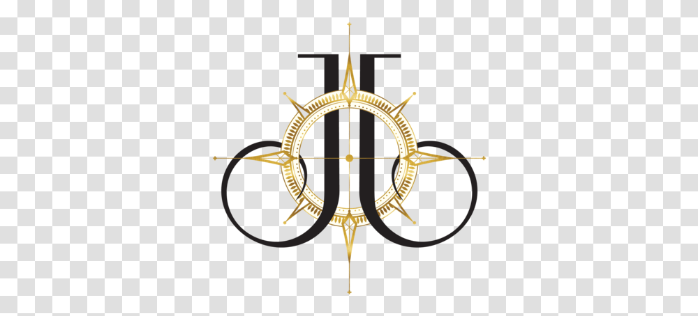 Jessa Jivania Symbol Jj Logo, Compass, Gold, Chandelier, Lamp Transparent Png