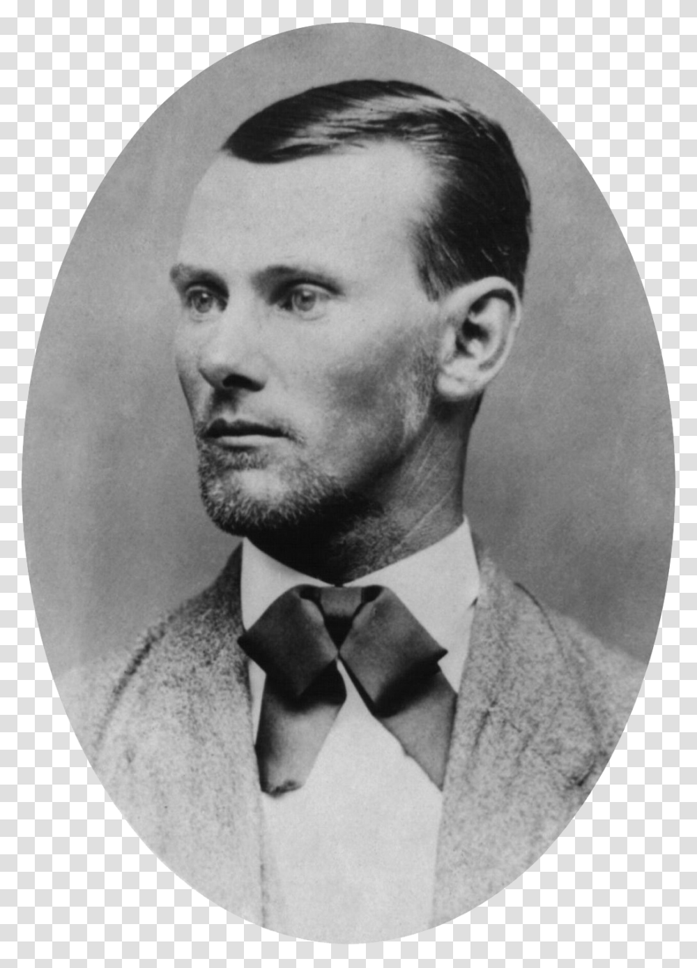 Jesse James Portrait Jesse James, Tie, Person, Face, Drawing Transparent Png