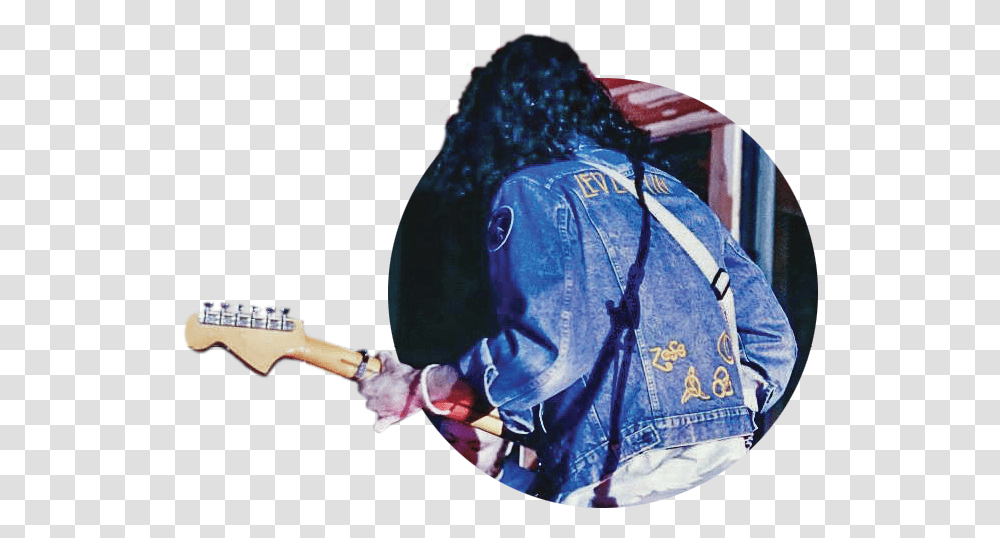 Jesse Led Zeppelin Jacket Bag, Person, Leisure Activities, Guitar Transparent Png