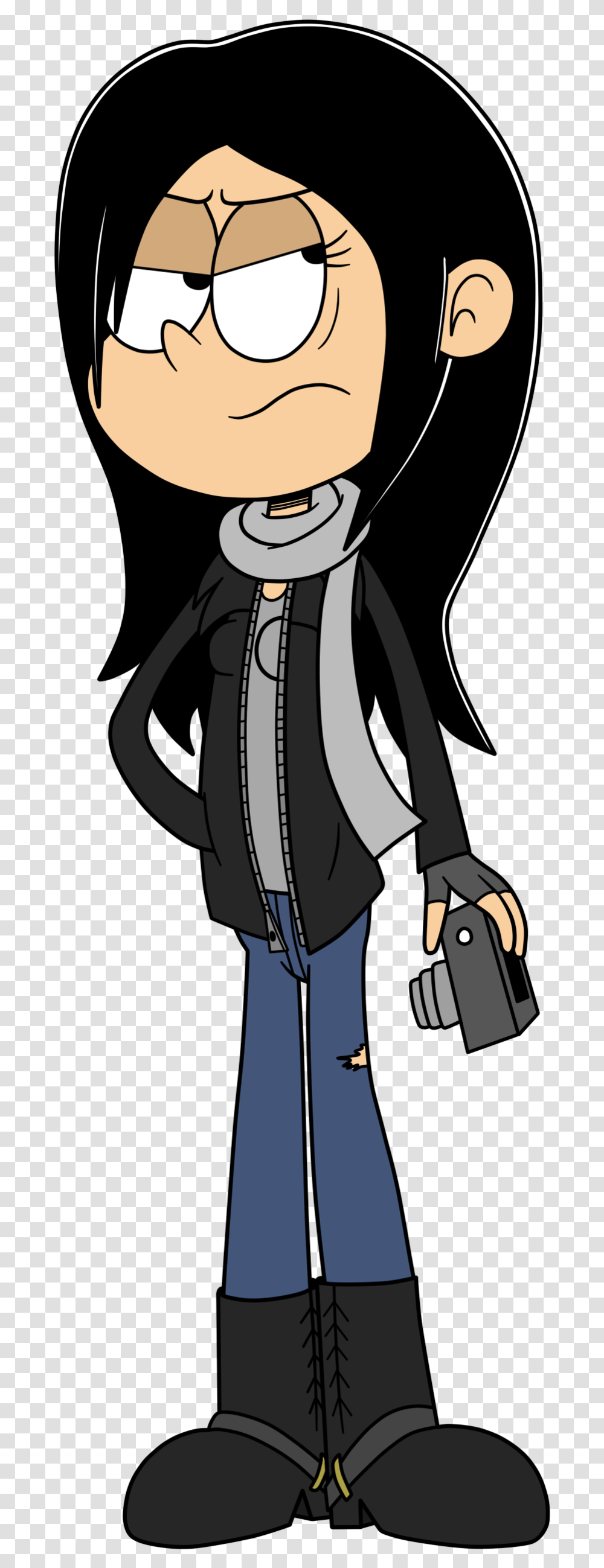 Jessica Jones The Loud House Style By Eagc7 Dbprb51 Loud House Girl Style, Coat, Person, Overcoat Transparent Png