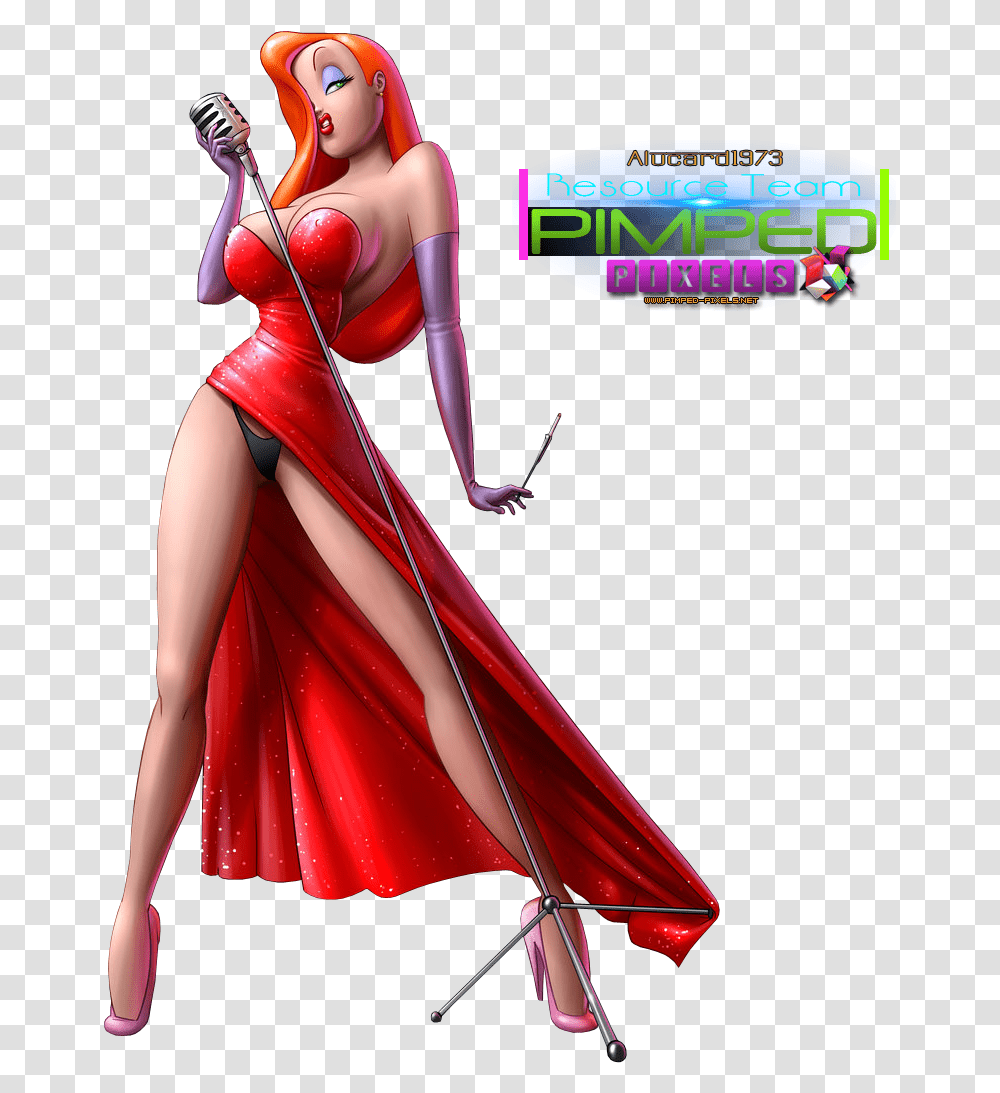 Jessica Rabbit Pin Up Fictional Character, Costume, Clothing, Person, Dress Transparent Png