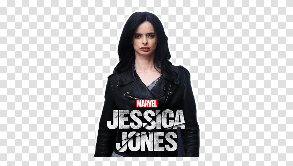 Jessica Stickers Set For Telegram Jessica Jones Netflix, Clothing, Face, Person, Jacket Transparent Png