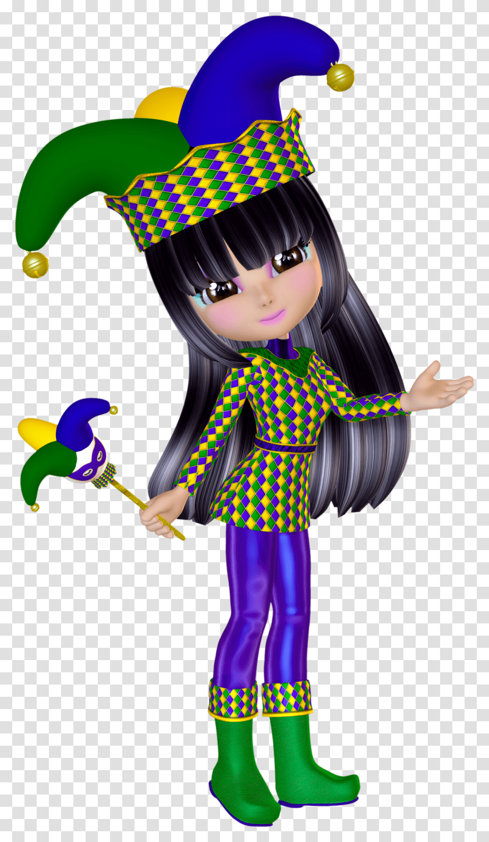 Jester Clipart Toy Mardi Gras Poser, Performer, Person, Hat Transparent Png