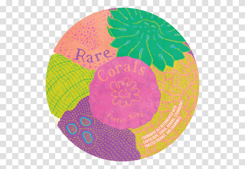 Jester King Rare Corals Circle, Rug, Logo, Trademark Transparent Png