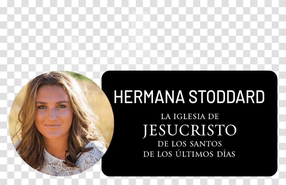 Jesucristo Hermana Name Tag Lds, Person, Advertisement, Poster, Flyer Transparent Png