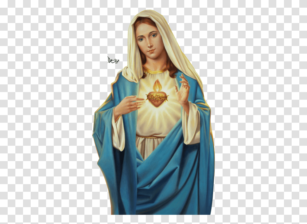 Jesus 4637 Transparentpng Immaculate Heart Of Mary, Clothing, Apparel, Cloak, Fashion Transparent Png