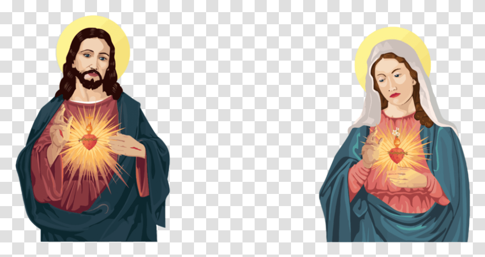 Jesus And Mother Mary, Person, Graduation, Judge Transparent Png