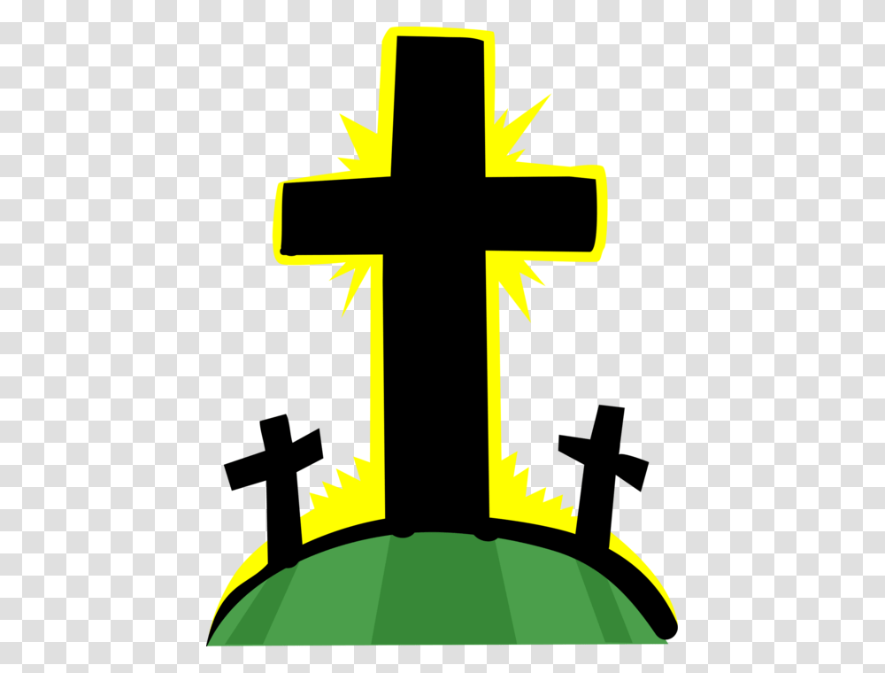 Jesus And The Cross Clipart Jpg Free Calvary Golgotha Salib Yesus Salib Vector, Logo, Trademark, Star Symbol Transparent Png