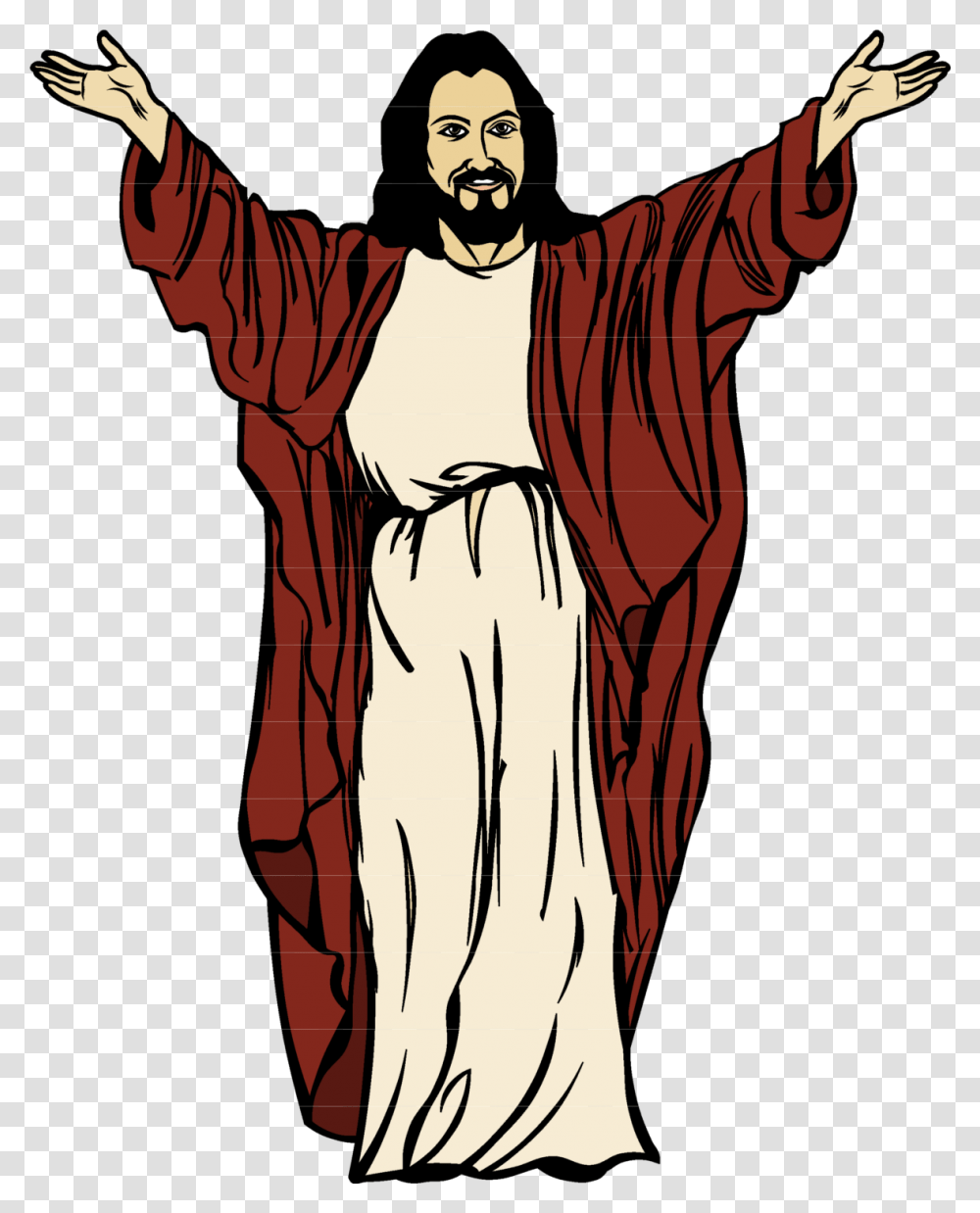 Jesus Arms Open Clipart Clip Art Images, Person, Human, Sleeve Transparent Png