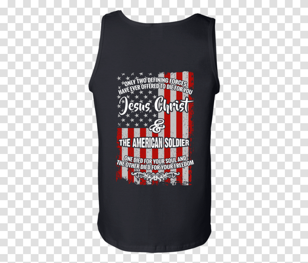 Jesus Christ And The American Soldier Tank Tops Apparel Active Tank, Sleeve, Long Sleeve, T-Shirt Transparent Png
