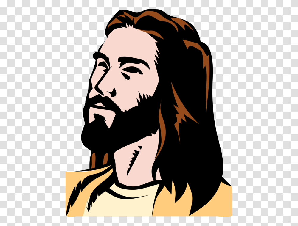 Jesus Christ Crucified On The Cross, Stencil, Person, Human, Face Transparent Png