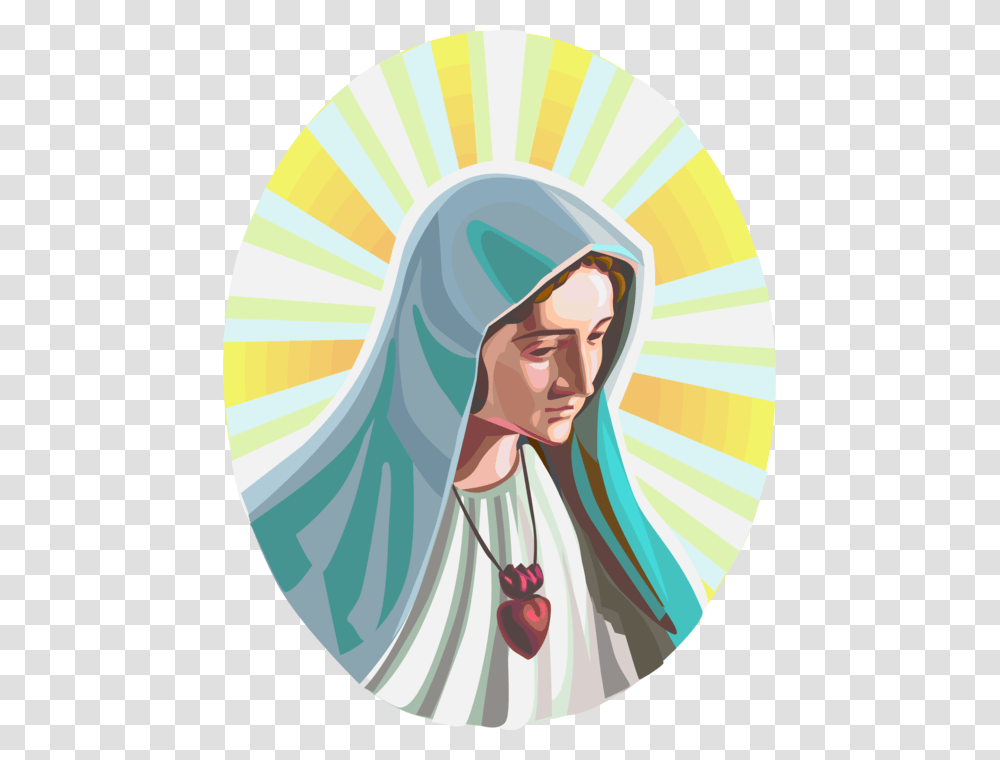 Jesus Christ Mother Mary Virgin Mary With Flowers Hd, Person, Human, Angel Transparent Png