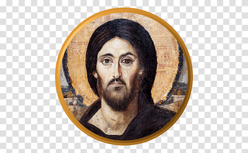 Jesus Christ Patriarch Of Constantinople Michael Cerularius, Face, Person, Human, Painting Transparent Png