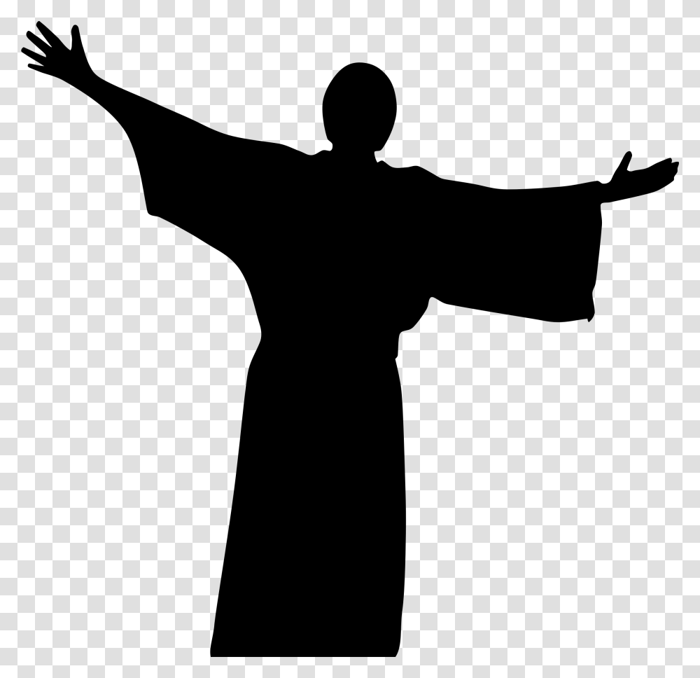 Jesus Christ Silhouette Icons, Gray, World Of Warcraft Transparent Png