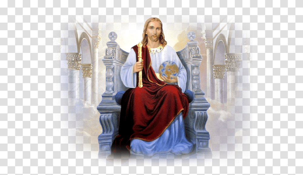 Jesus Christ The God Solemnity Of Christ The King, Person, Chair, Furniture, Architecture Transparent Png