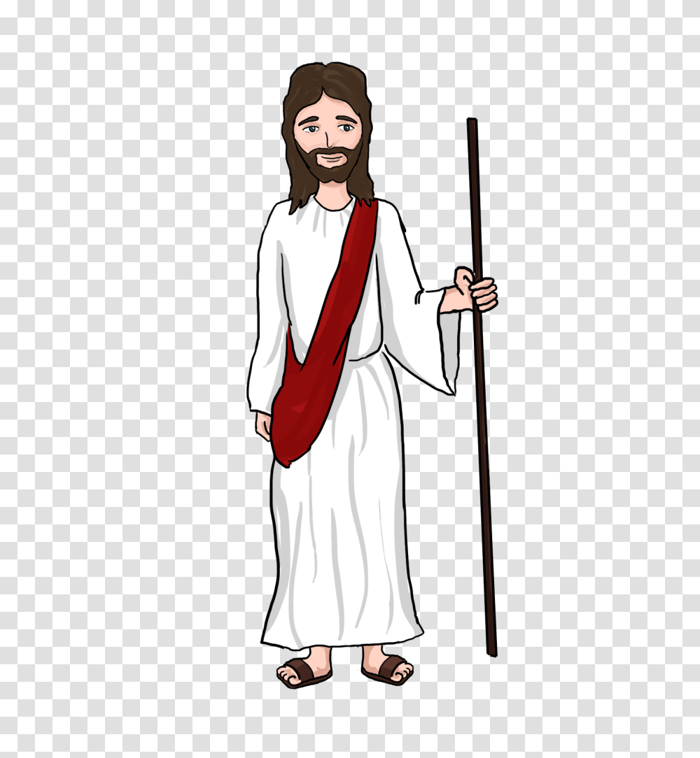 Jesus Clipart Clipartion Jesus Clipart Background, Person, Human, Stick, Performer Transparent Png