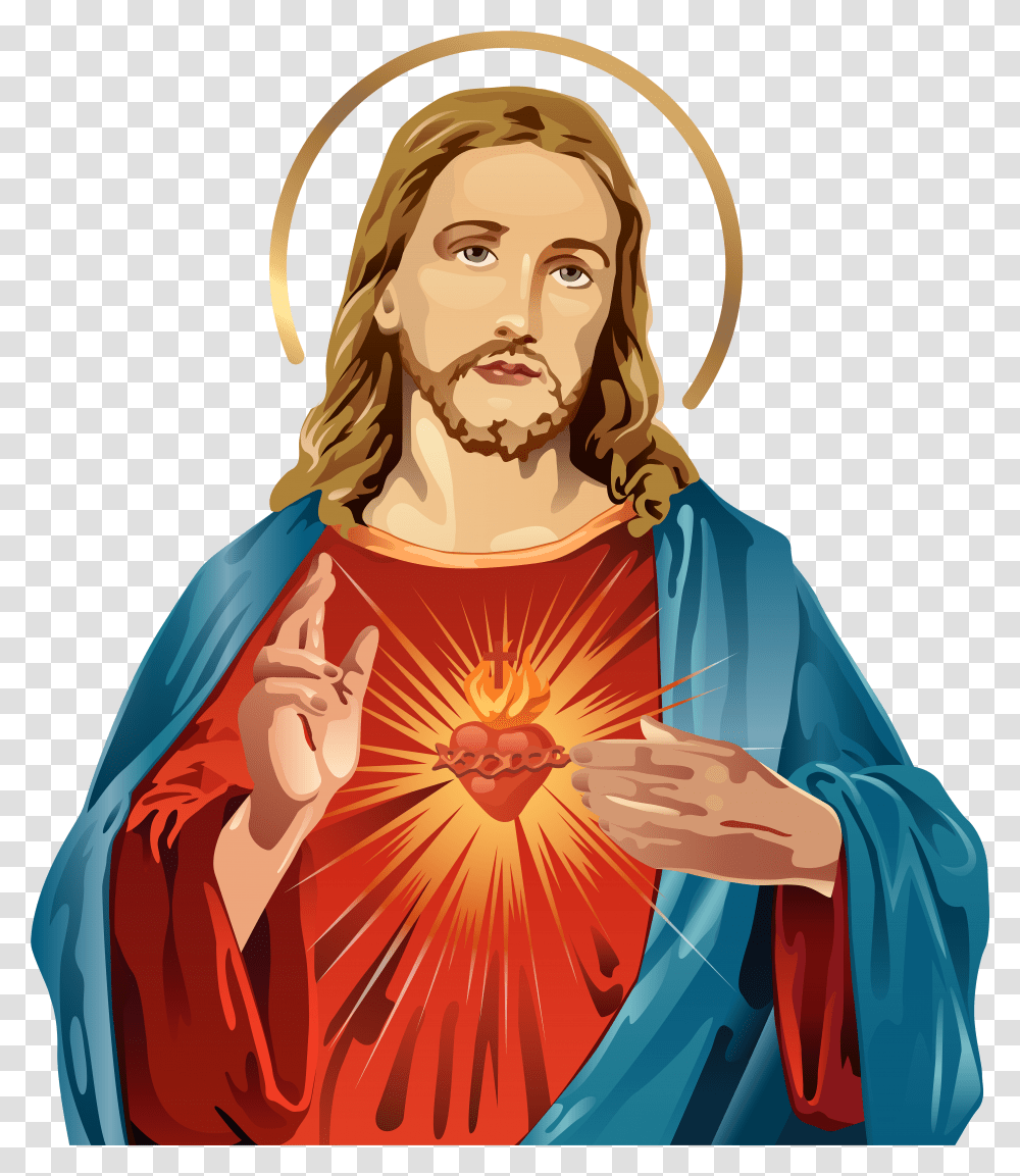 Jesus Clipart Virgin Mary, Clothing, Apparel, Person, Costume Transparent Png