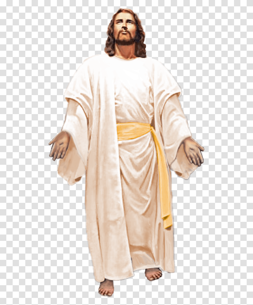 Jesus Coming Out Of Tomb Download Jesus Walking Out Of Tomb, Apparel, Robe, Fashion Transparent Png
