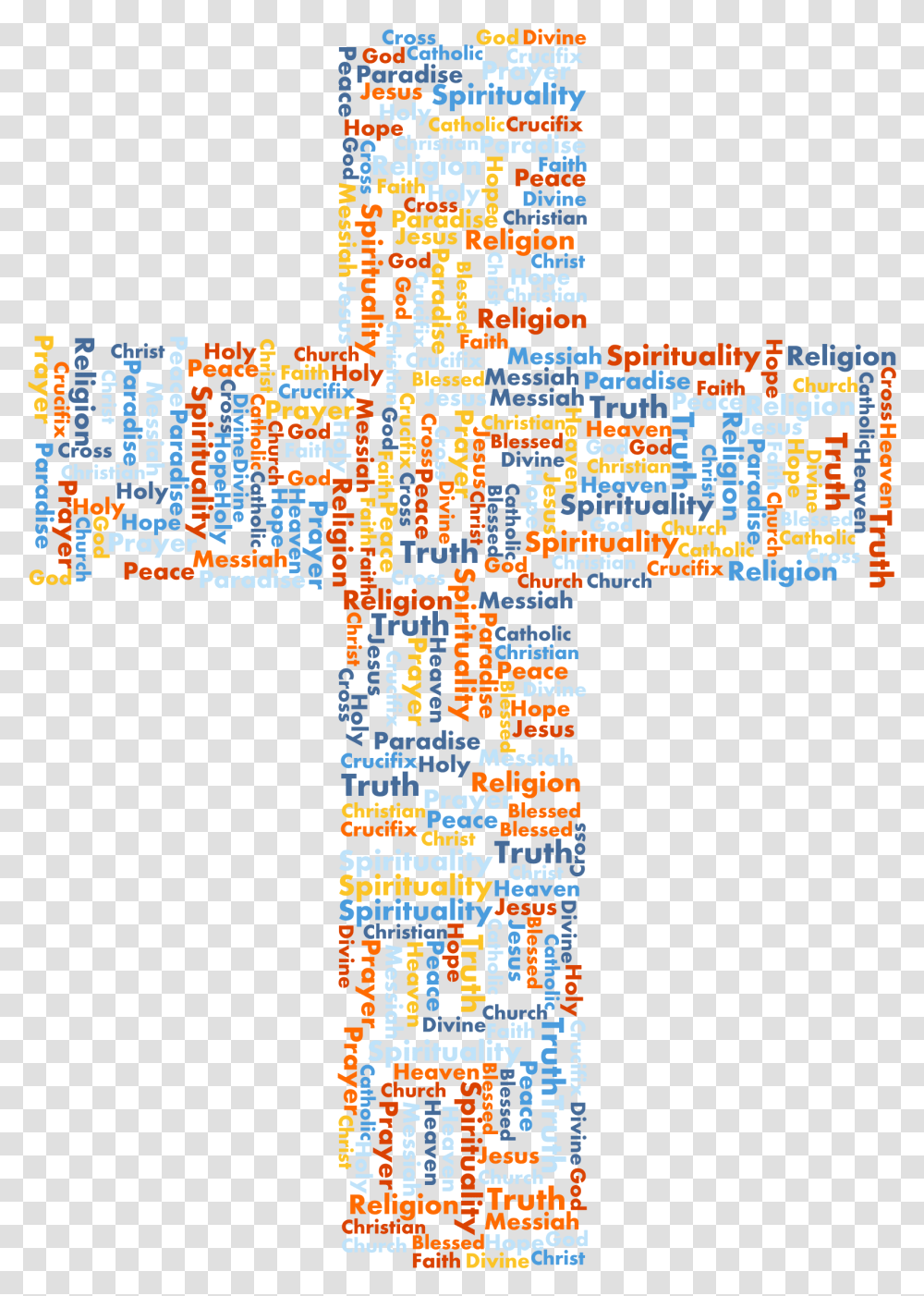 Jesus Cross Cloud No Background Big Image, Text, Accessories, Crystal, Word Transparent Png