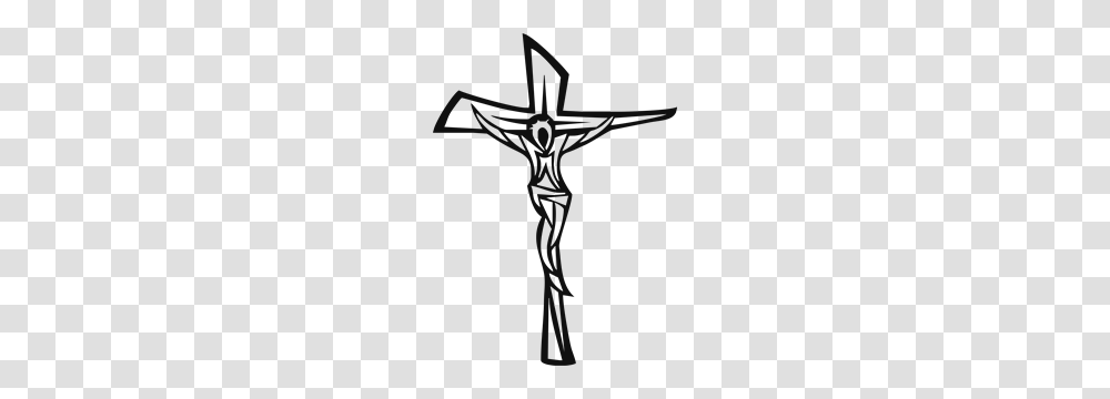 Jesus Cross Logo Vector, Crucifix, Emblem, Silhouette Transparent Png