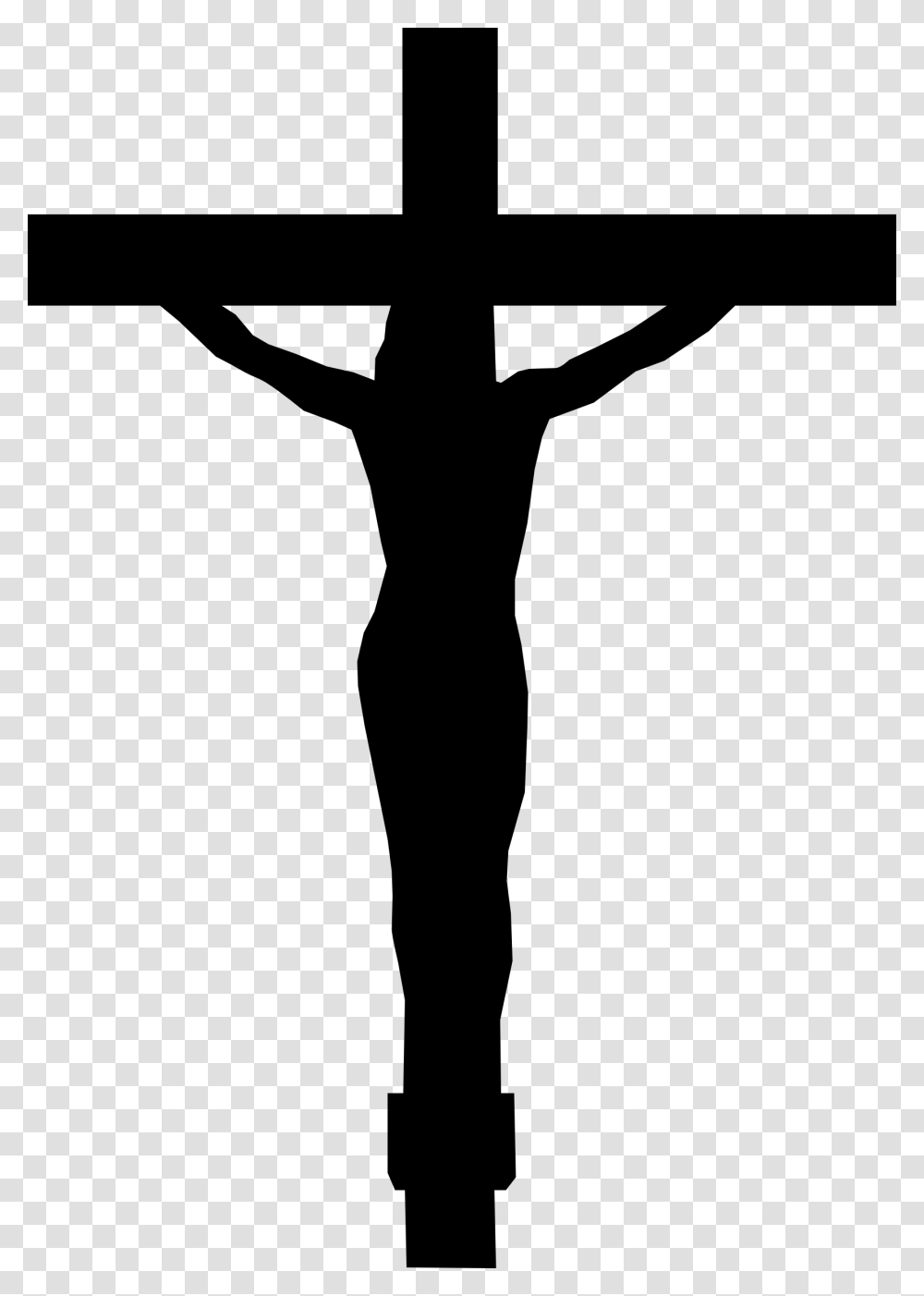 Jesus Cross, Silhouette, Back, Person Transparent Png