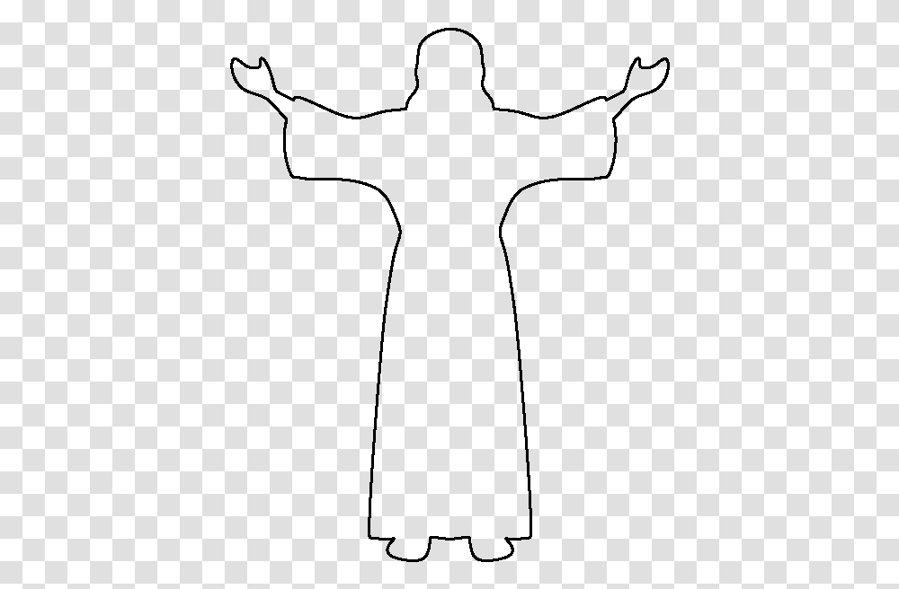 Jesus Crown Vector Black And White Stock Monochrome Outline Of Jesus Body, Gray, World Of Warcraft Transparent Png