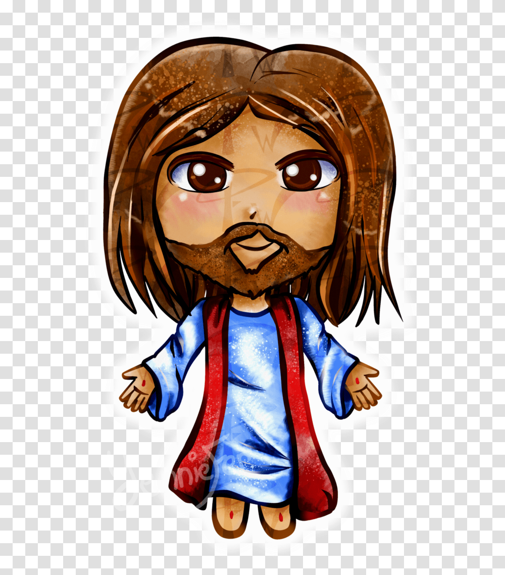 Jesus Hands Cute Drawing Of Jesus, Person, Outdoors, Book Transparent Png