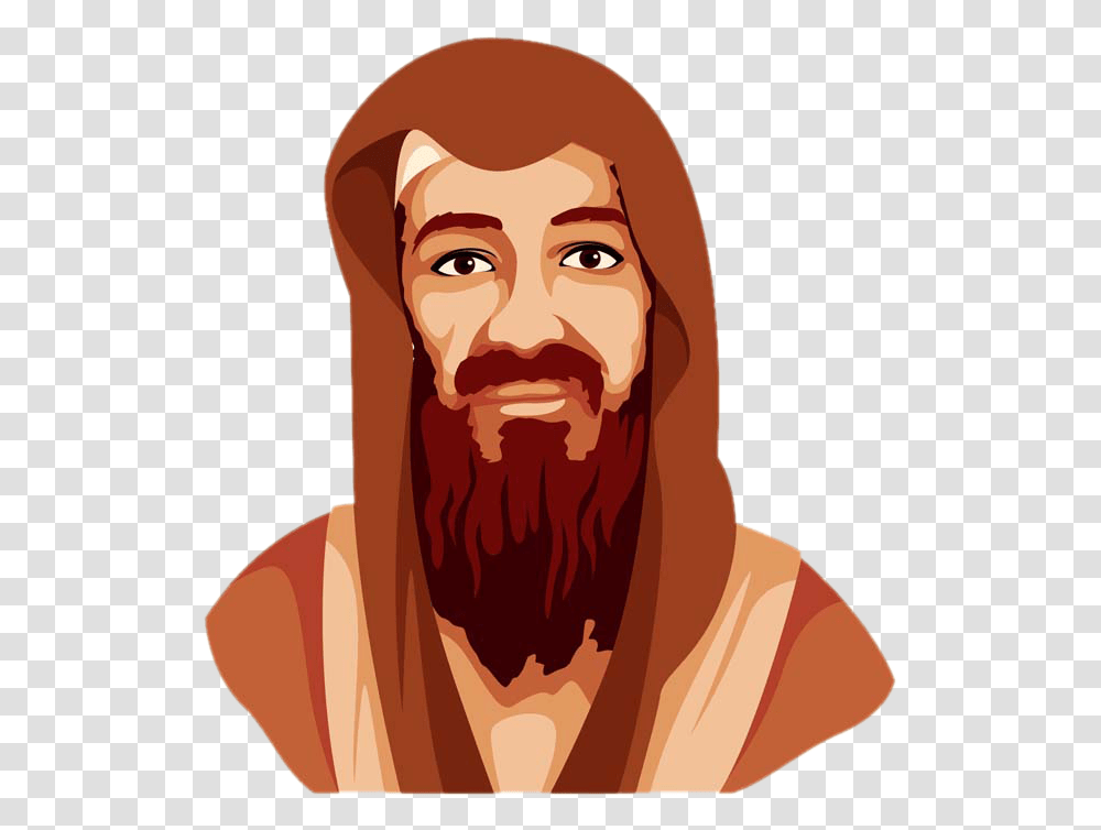 Jesus Head Jesus Hair Cartoon, Face, Person, Human, Beard Transparent Png